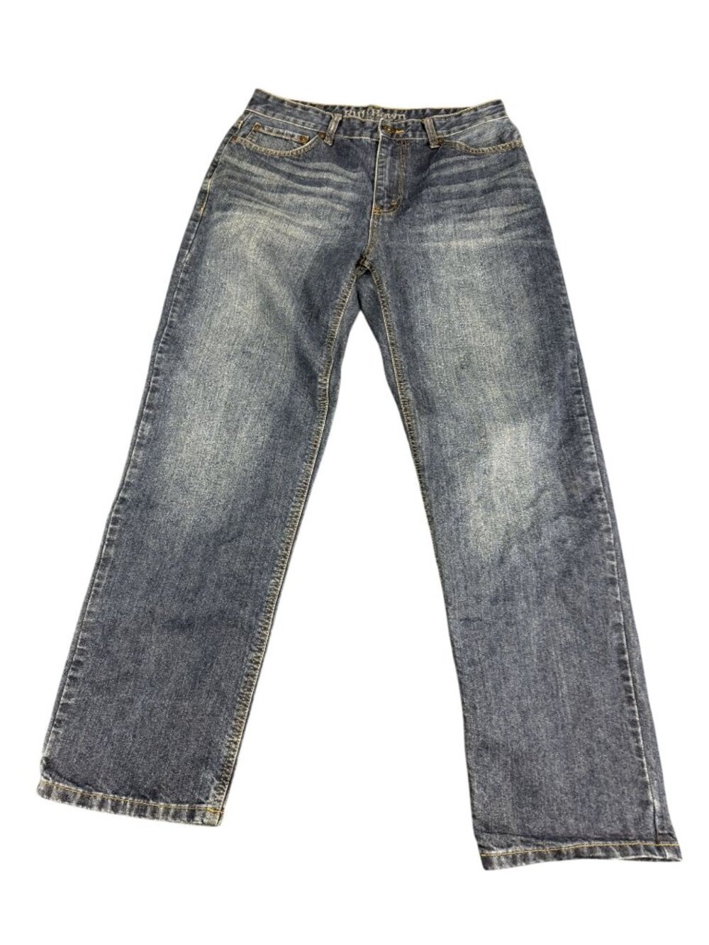 Ruff Hewn Relaxed Fit Mens Jeans 32x30 Medium Wash Denim Straight-Leg